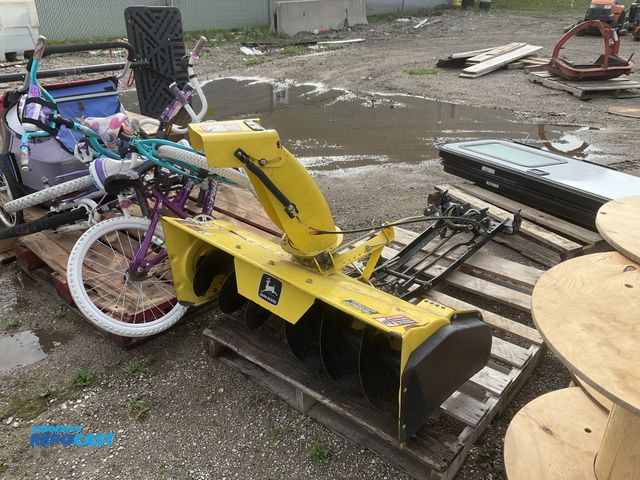 Lot 2-93724 - M03252X21242 Yellow John Deer 42” blower attachment