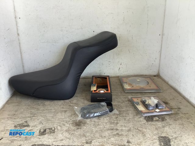 Lot 2-76642 - Lot of Genuine Harley-Davidson motor accessories including a derby cover, a Diamond plate foot peg k...