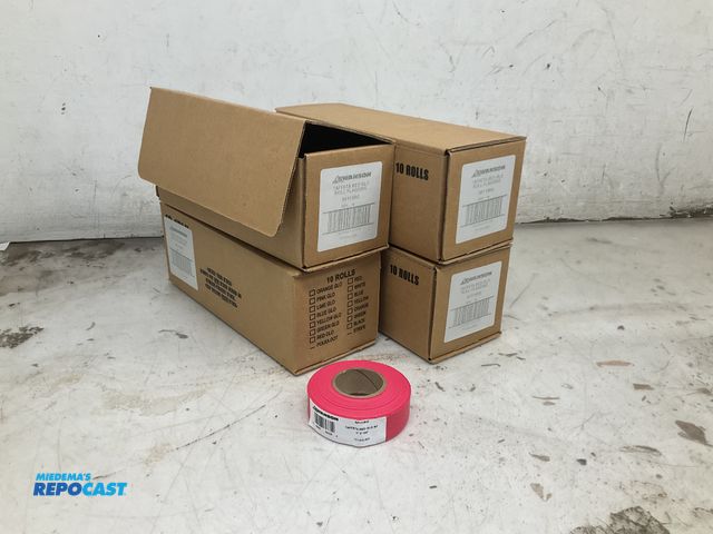 Lot 2-74852 - 40 Rolls of 150’ Swanson Taffeta Red Glo Flagging Tape