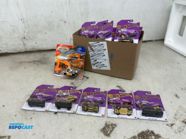 Lot 2-95031 - (31) Hot wheels muscle and blown, Shelby Cobra 427 S/C, ‘55 corvette, Nissan Patrol custom, and D-Mu...