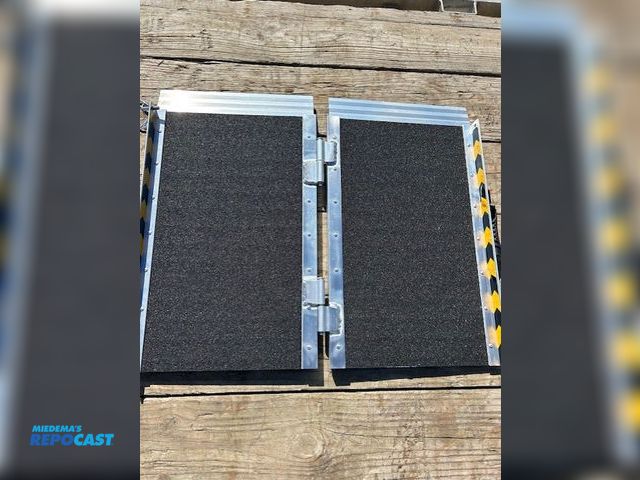 Lot 2-tbd - 24” x 32” Folding Utility/Threshold Ramp - Non Slip Aluminum, 800 lb capacity - New