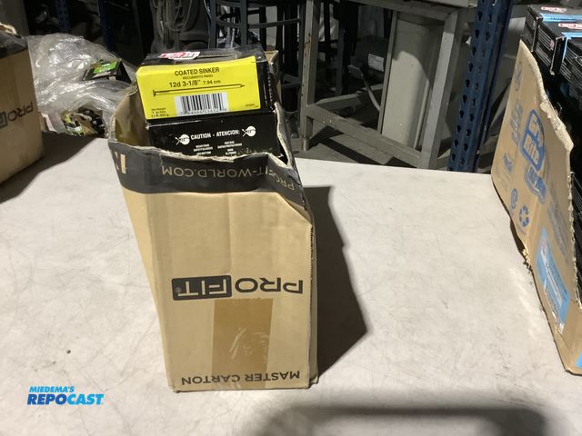 Lot 2-13820 - (12) 1lb Boxes of Grip Rite 12d 3-1/8” Coated Sinkers,