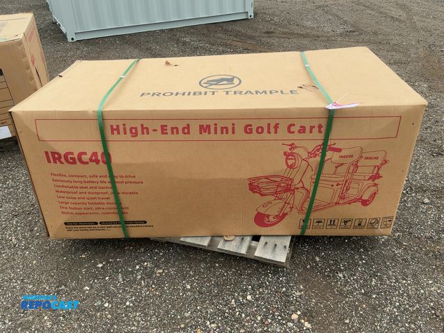 Lot 2-20395 - New SDLANCH IRGC40 3-Wheel Mini Electric Golf Cart / Scooter, 60 Volt, 600 Watt Motor, Three Speed, ...