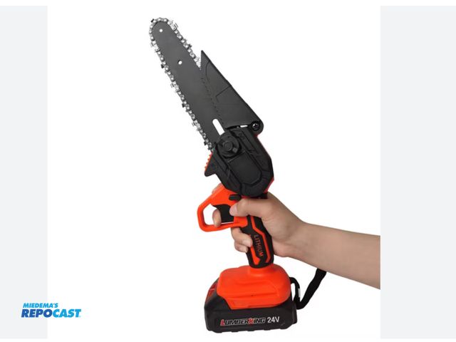 Lot 2-79915 - NODCRIG  DLJ-04 Cordless Battery Powered 6” mini Electric Chainsaw