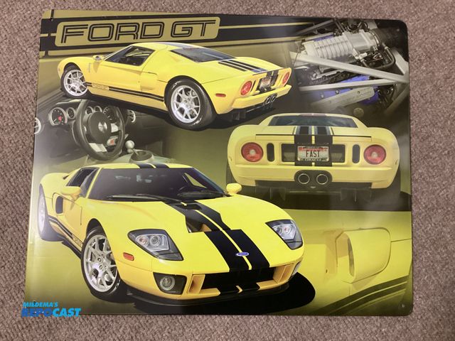 Lot 2-92858 - New metal sign. Ford GT. Measures 12” X 15” and has holes in each corner for hanging.