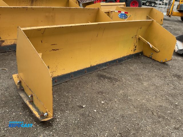 Lot 2-41955 - 10' Snow Pusher Box Skid Steer Attachment, Universal Quick Attach, Bolt on Metal Cutting Edge and Sh...