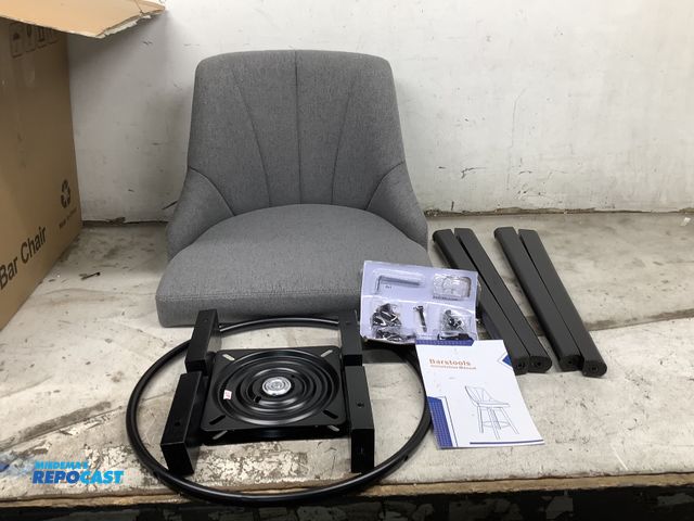 Lot 2-27743 - Lot of (1) charcoal grey barstool