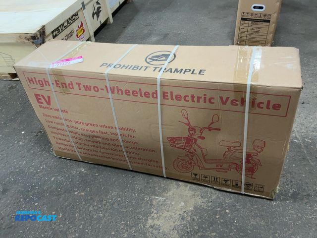 Lot 2-21929 - New SDLANCH EV Electric Scooter, Battery Operated, Steel Frame, Painted Plastic Shell, LED Running L...