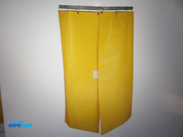 Lot 2-51094 - new bradley privacy curtain, for use with shower with eye wash, 5 3/4'h x 12'w x 12'd, includes: har...