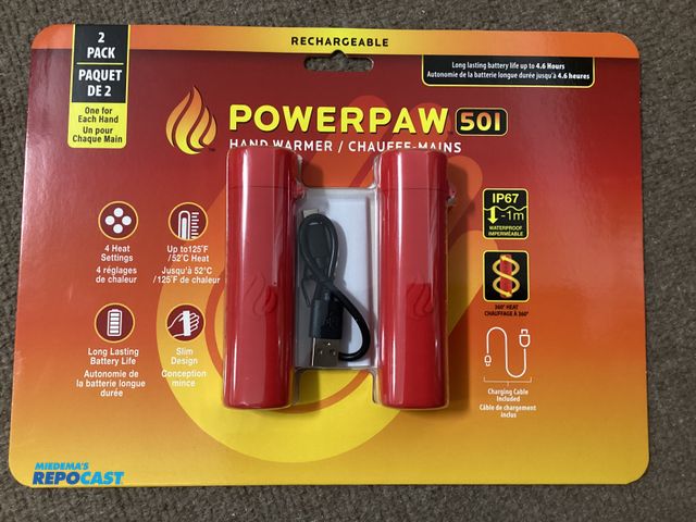 Lot 2-67348 - New PowerPaw 501 hand warmers. Four heat settings, up to 125°F, long lasting battery life, slim desi...