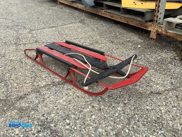 Lot 2-93412 - Vintage Wooden Flyer Snow Sled, 45”x13”