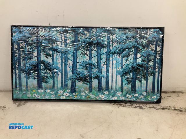 Lot 2-92786 - Large wall art canvas painting, 20” x 40”