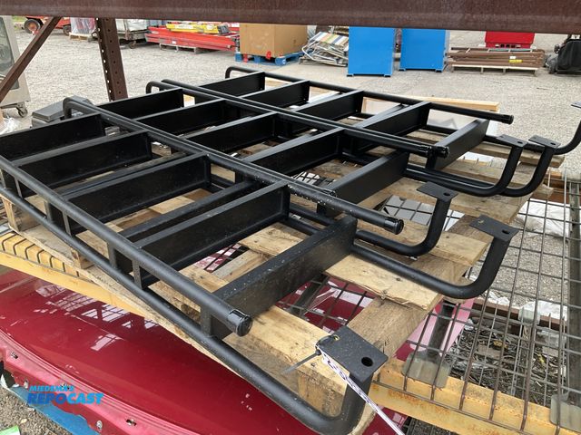Lot 2-34595 - Lot of (6) black metal rv ladders for side and roof ladders