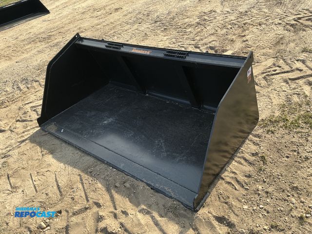 Product 2-3002 - New Tomahawk 72" Snow/Mulch Skid Steer Bucket, Universal Quick Attach