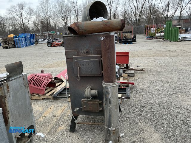 Lot 2-61989 - Royall Elroy wood powered furnace, is rusty