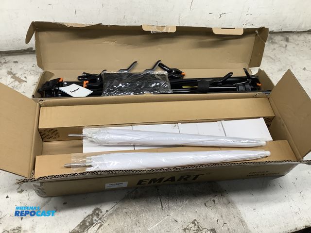 Lot 2-18651 - EMART photo video studio 10' adjustable backdrop background stand support system kit with a carrying...