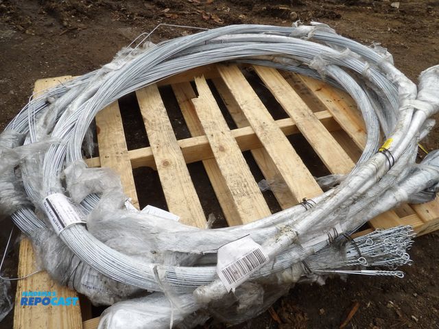 Lot 2-53103 - lot of (7) bindles of 125 each bale ties: Balingwire galvanizes, 13 ga wire gauge, .092 " wire dia.,...