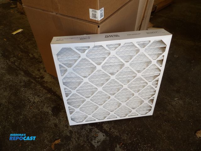 Lot 2-53033 - lot of (12) 2-cases new pleated air filter = 24 x 24 x 4, merv 11, #2DYKL