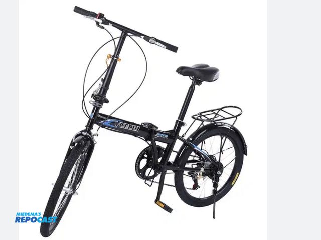 Lot 2-93732 - Yuechi ZX6R Folding-Bike w/ Haul Master Hitchmount Bike Rack