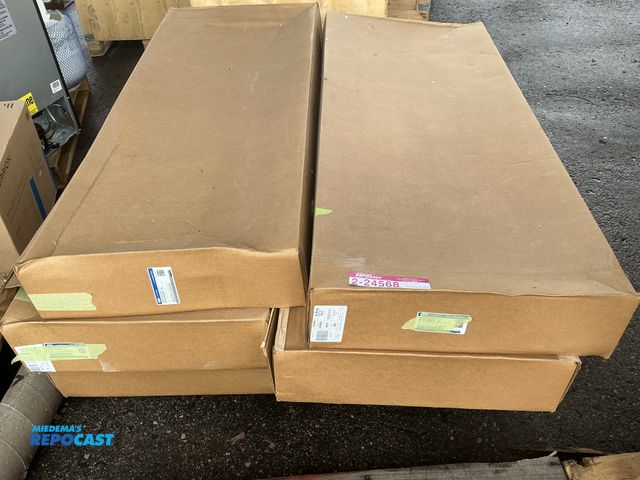Lot 2-24568 - Lot of (3) OEM Ford automotive header panel assemblies, lot also includes (3) OEM Ford Front Radiato...