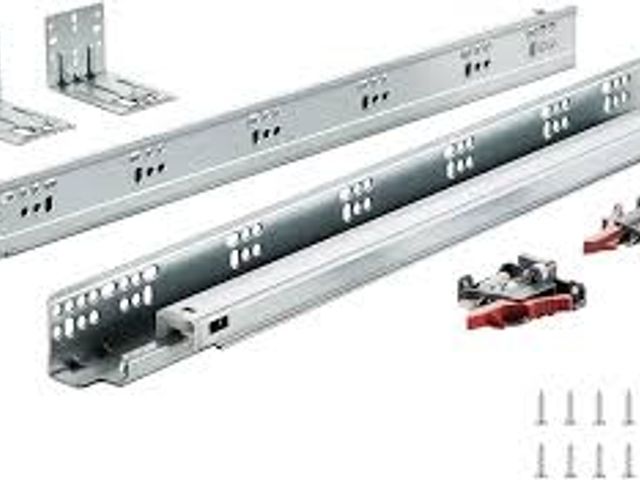 Lot 2-27640 - vevor bottom mount drawer slides 6 pairs 21 inch heavy duty ball bearing soft close full extension s...