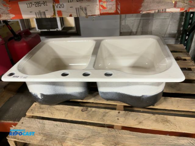 Lot 2-18849 - koler custom 19” round kitchen sink