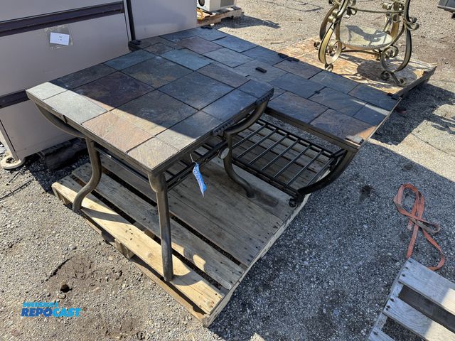 Lot 2-96614 - Matching Square Side Table and Coffee Table for Patio
