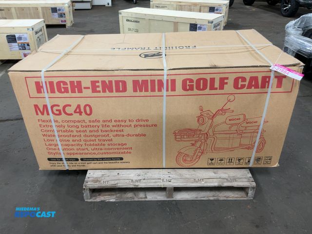 Lot 2-21884 - New SDLANCH MGC40 3-Wheel Mini Electric Golf Cart / Scooter, 60 Volt, Three Speed, 2-Passenger, Pneu...