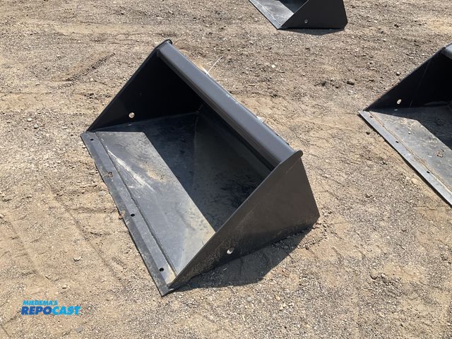 Lot 2-44010 - New old stock Paladin 36” smooth bucket for a mini skid steer, welded on cutting edge, mini skid ste...