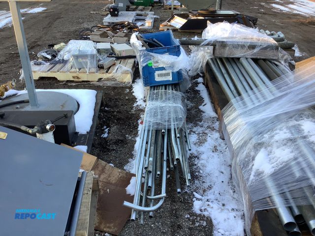 Lot 2-15640 - Lot of Long Skinny Metal Metal Pipes with Small Hardware and Hoses