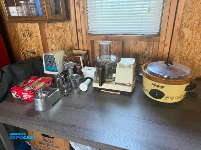 Lot 2-10241 - Lot of (3) items, includes: an Oster food grinder with accessories (works), a Rival Crock Pot (works...