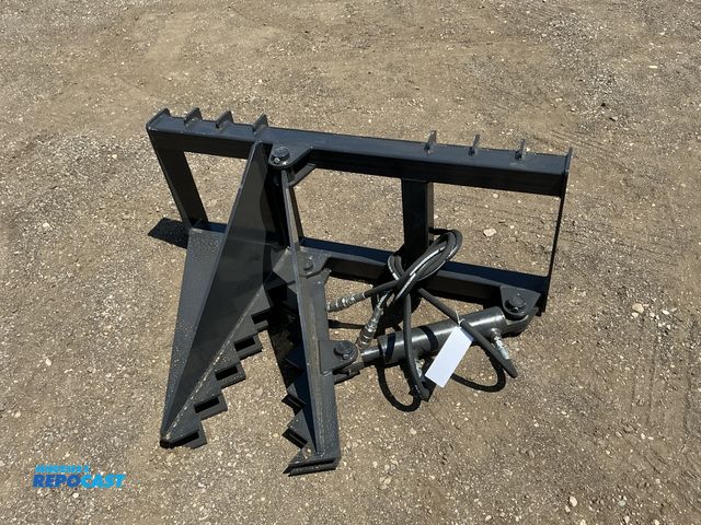Lot 2-44573 - New JCT Tree / Post Puller Skid Steer Attachment, Universal Quick Attach, Has Hydraulic Hoses with Q...