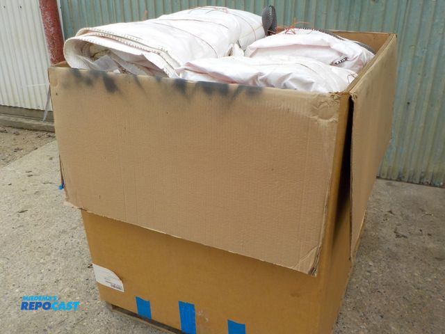 Lot 2-97195 - (30) 1-ton nylon bags w/ corner lifting straps, open top, bottom tie relief valve, great for firewoo...