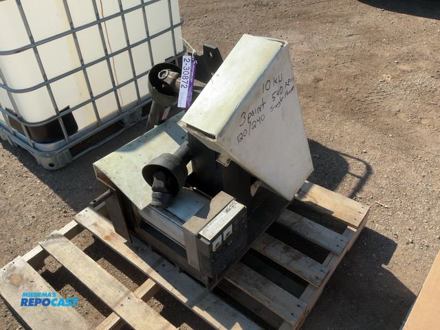 Lot 2-30872 - Chicago Electric 10KW 3-point PTO Driven Generator, 540 pto driven with shaft, 120/240 Volt Single P...