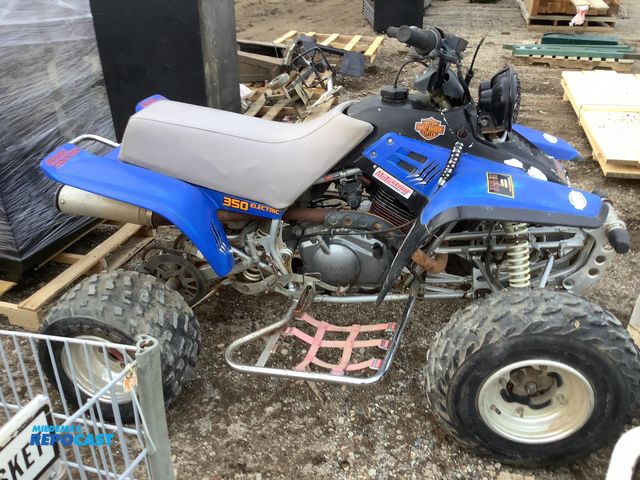 Lot 2-92374 - Quad 4-Wheeler Harley Davidson motosport 350 electric blue quad