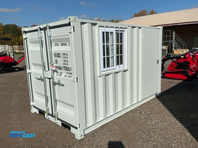 Lot 2-41973 - New 10’4” Job Site Storage Container, 10’4” x 6’ x 78-1/2” tall overall, Swing Doors on One End with...