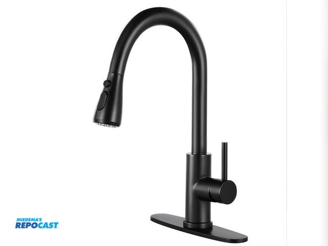 Lot 2-75968 - black farmhouse kitchen faucet