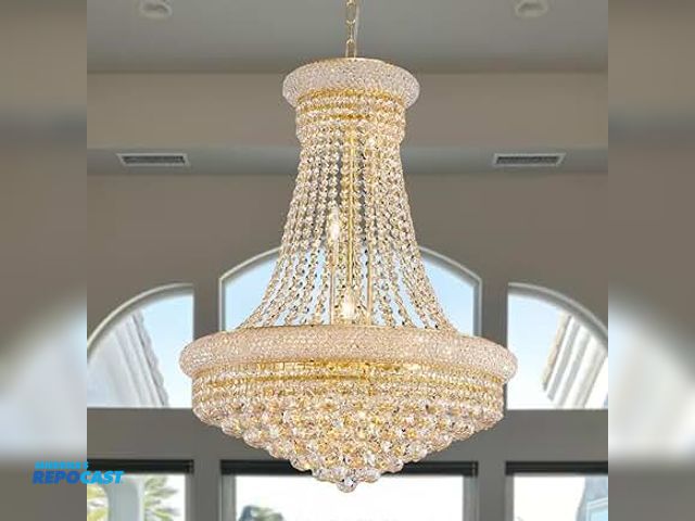 Lot 2-63162 - Tmfan d600 empire Chrystal shandelierrs.