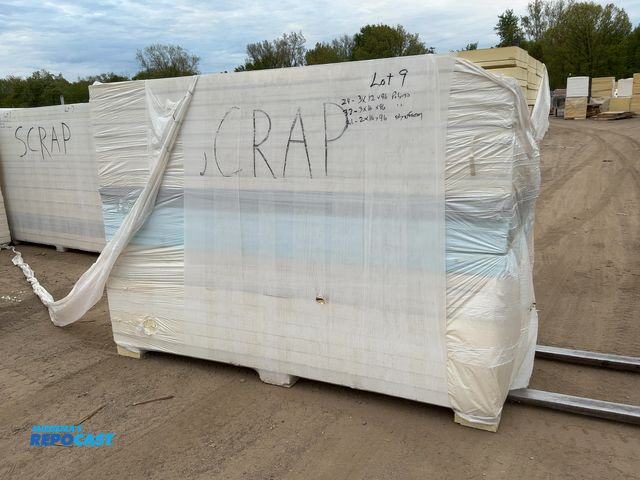 Lot 2-35820 - Lot of (24) sheets of 3 x 12 x 96 Insulation w/ Foils Face, (33) sheets of 3 x 16 x 96 Insulation w/...