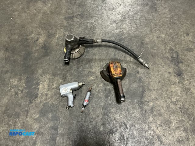 Lot 2-69055 - Lot of handheld tools like a Chicago Pnuematic air grinder/sander, high speed Pneumatic sander, and ...