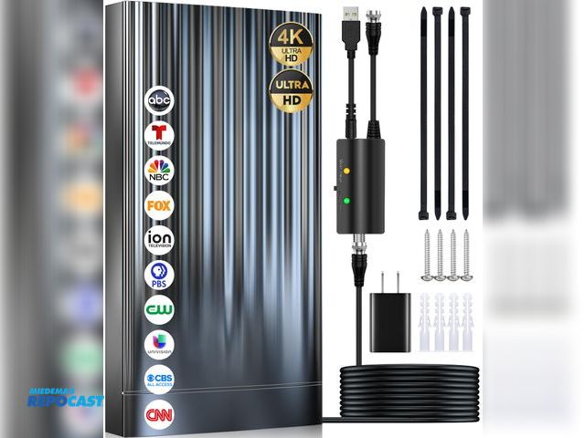 Lot 2-64542 - 4150+ Miles TV antenna indoor, digital antenna for smart TV outdoor