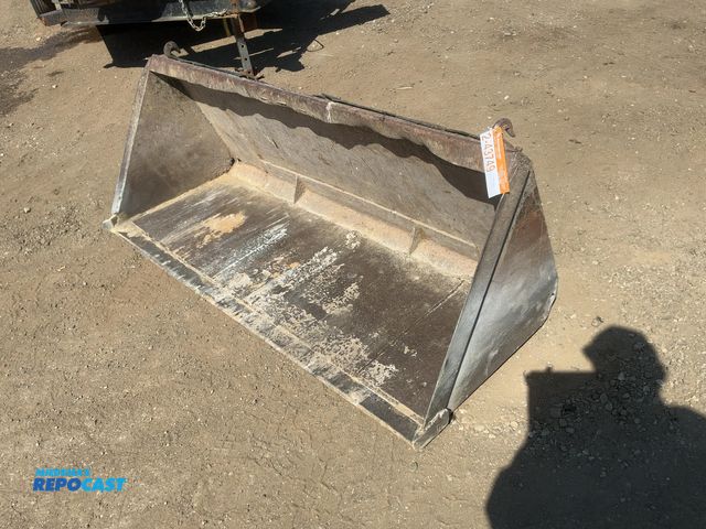 Lot 2-43749 - Used 68” Skid Steer Bucket, has patches, rust holes