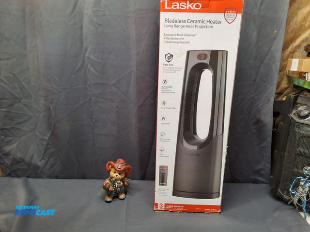 Lot 2-27881 - LASKO BLADELESS CERAMIC HEATER LARGE RANGE HEAT PROJECTION (WORKS)
