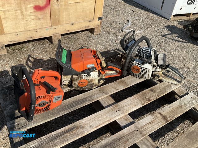 Lot 2-99087 - (3) STIHL saws MS310, MS291, and 015L