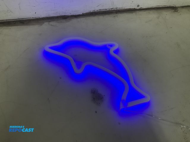 Lot 2-93718 - LED jumping dolphin light up sign
