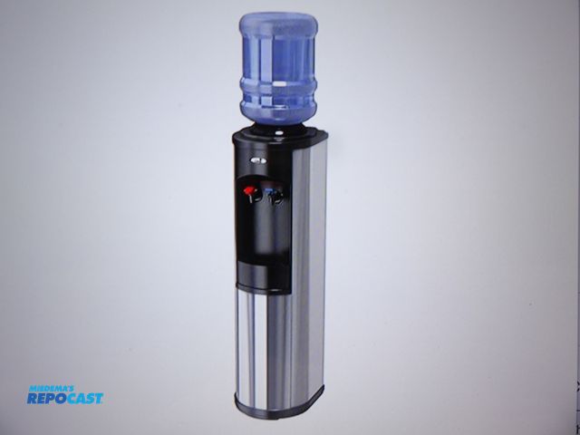 Lot 2-53202 - New in Box OASIs bottled water Dispenser: free standing, Too Loading Cola/Hot, Black Stainless steel...