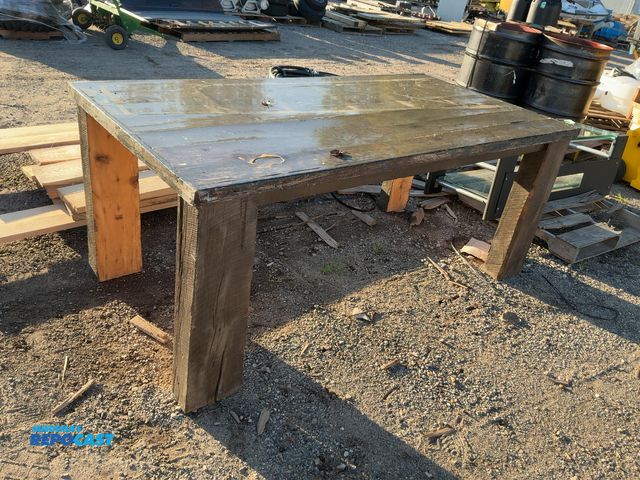 Lot 2-33108 - Wooden table, approximately 76” x 39” x 32”