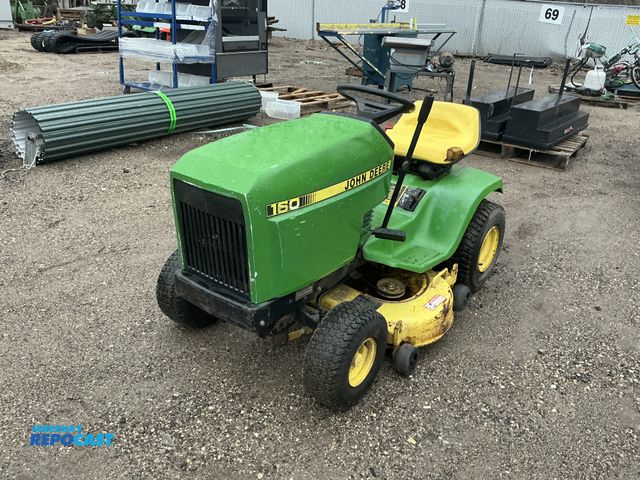 Lot 2-94396 - John Deere 160 Riding Lawn Mower