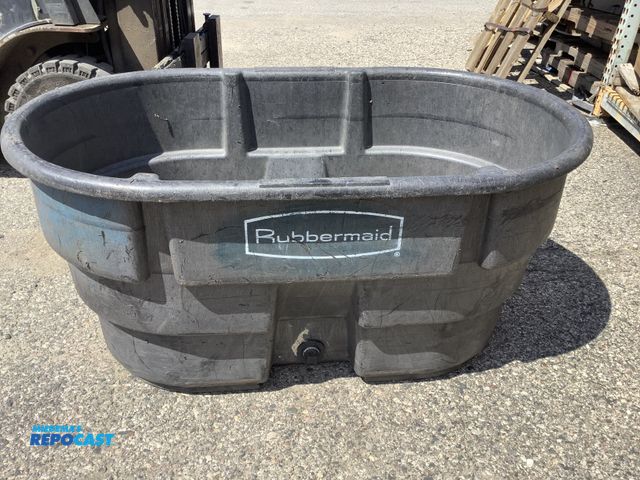 Lot 2-79933 - Rubbermaid black plastic washtub approx. 51”x32”x24”