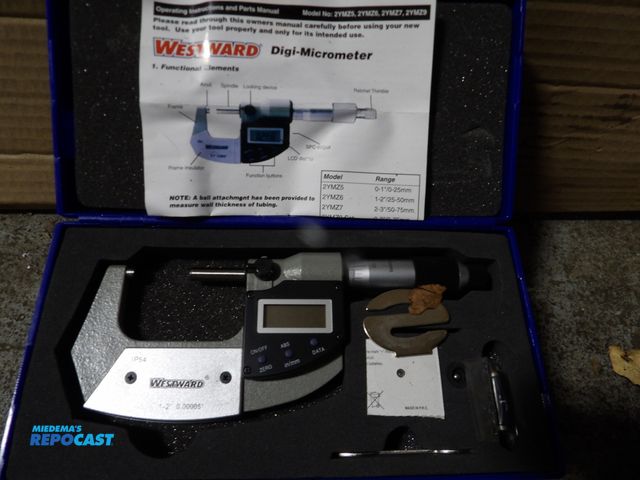 Lot 2-53087 - Westward misc  micrometer  lot of (3) new westward digital outside micrometer, 1-in-2"/25mm to 50mm ...